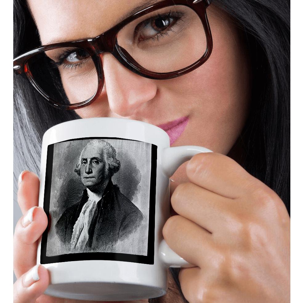 3dRose, George Washington by the Victor Animatograph Co. Black and White, Mug - Picture 16 of 99