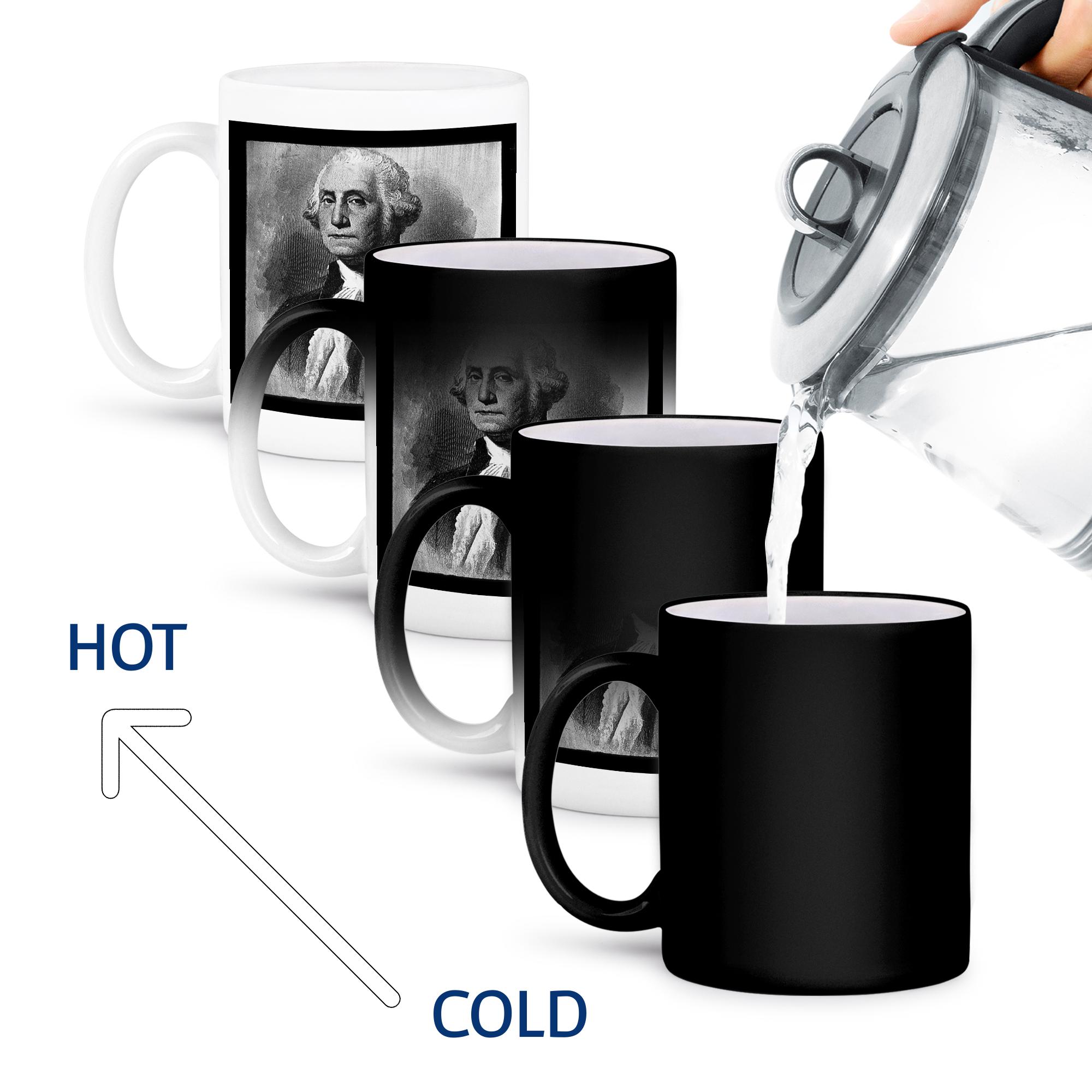 3dRose, George Washington by the Victor Animatograph Co. Black and White, Mug - Picture 67 of 99