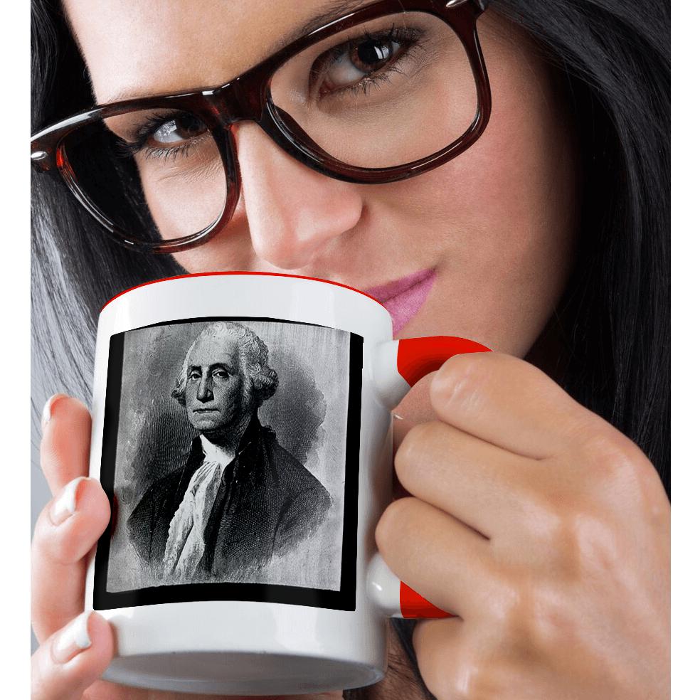 3dRose, George Washington by the Victor Animatograph Co. Black and White, Mug - Picture 30 of 99