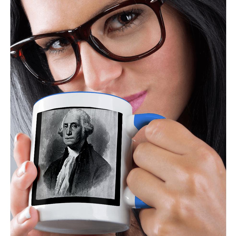 3dRose, George Washington by the Victor Animatograph Co. Black and White, Mug - Picture 44 of 99