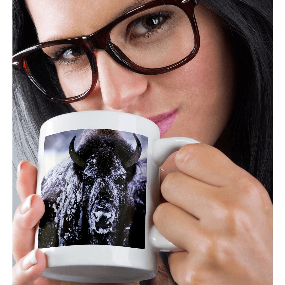 3dRose, Yellowstone NP, Bison in Winter - US51 CSL0007 - Charles Sleicher, Mug - Picture 30 of 99