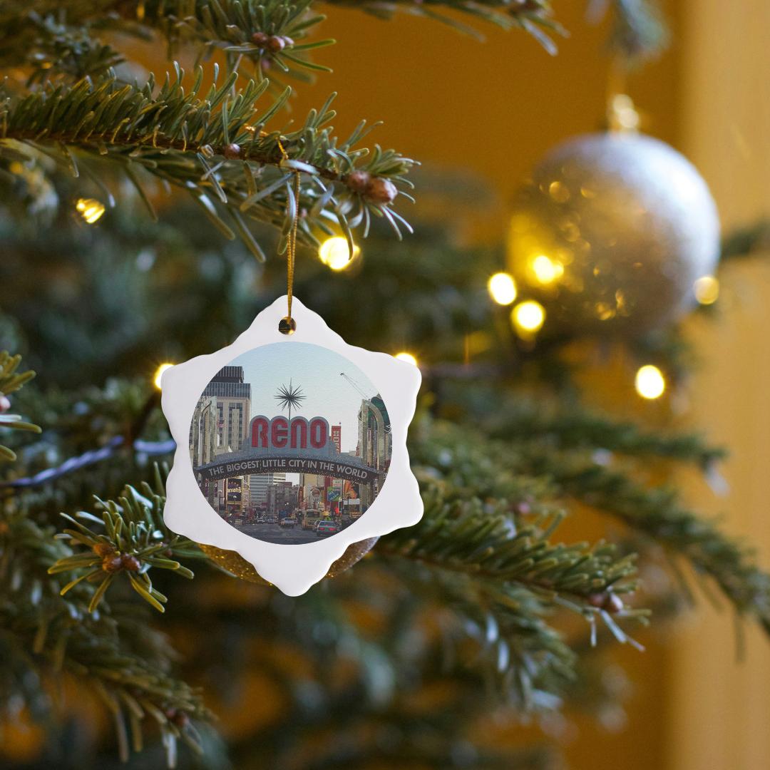 3dRose, Welcome to Reno, NY Entrance to the City, Ornament - Picture 21 of 21