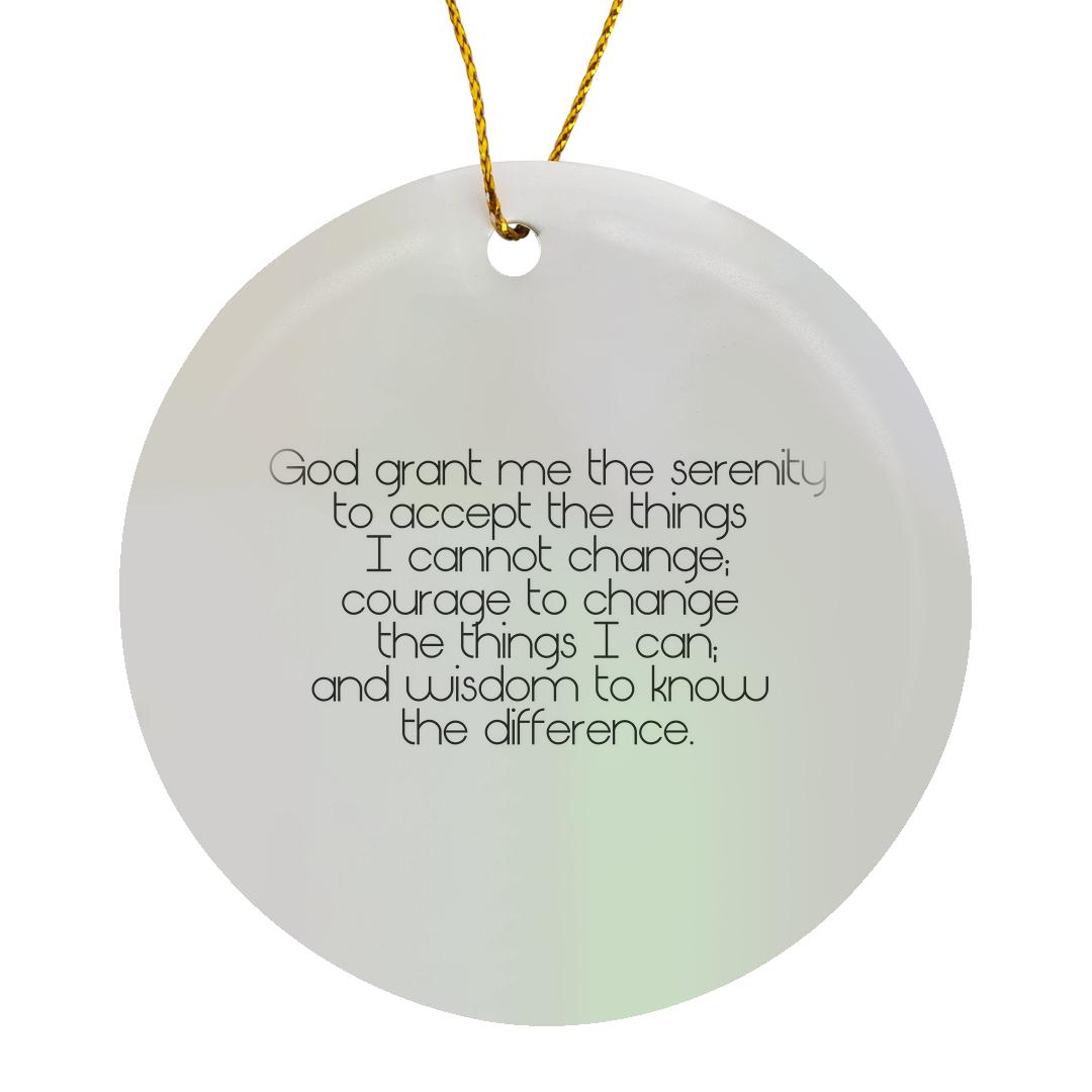 3dRose, Serenity Prayer, Ornament