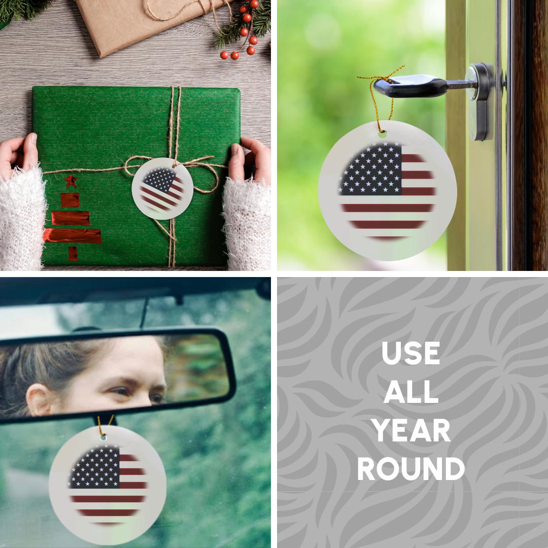 3dRose, Unites States American Flag, Ornament - Picture 12 of 21
