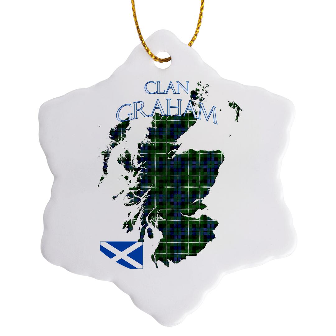 3dRose, Contorno de Escocia con la familia del clan Graham tartán., Adorno - Imagen 15 de 21