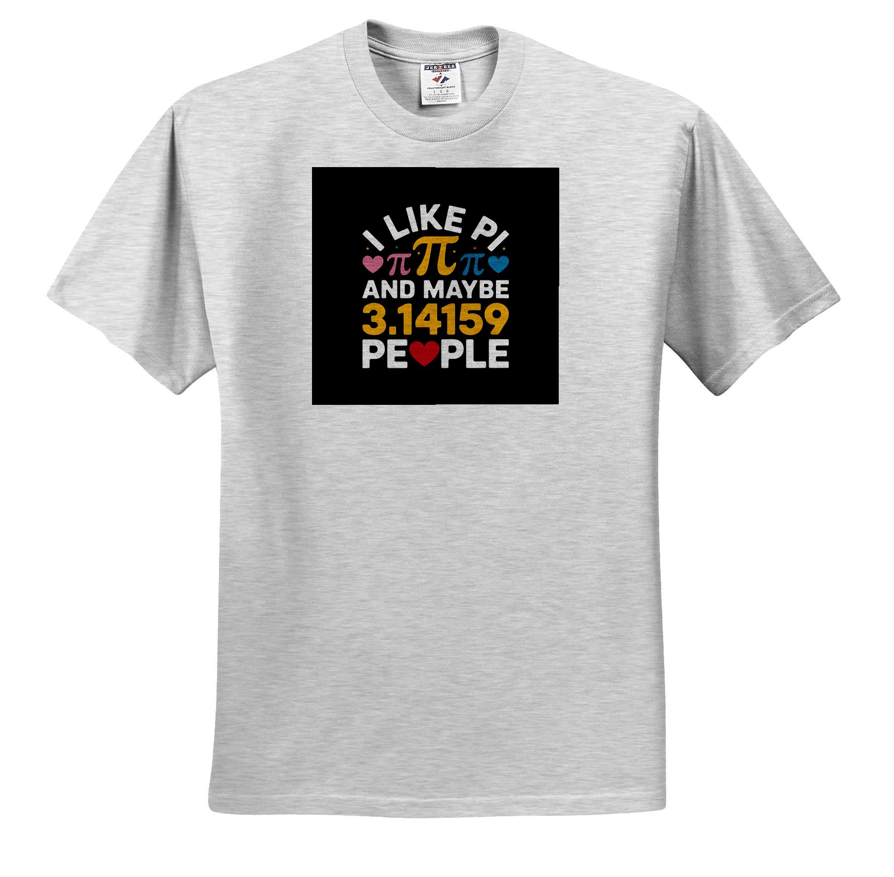 3dRose, I like Pi and maybe three people funny number Pi Day math gift, T-Shirt - Bild 11 von 148