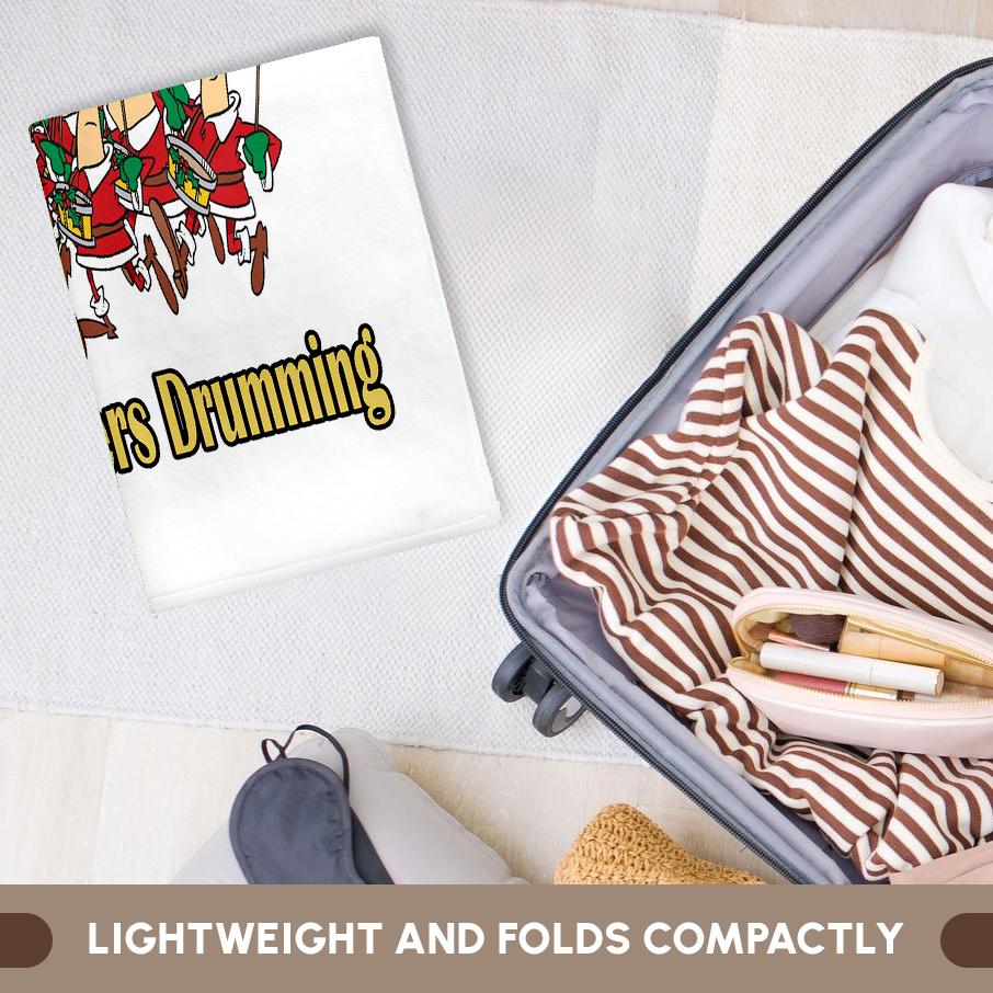 3dRose, Twelve Drummers Drumming, Towel