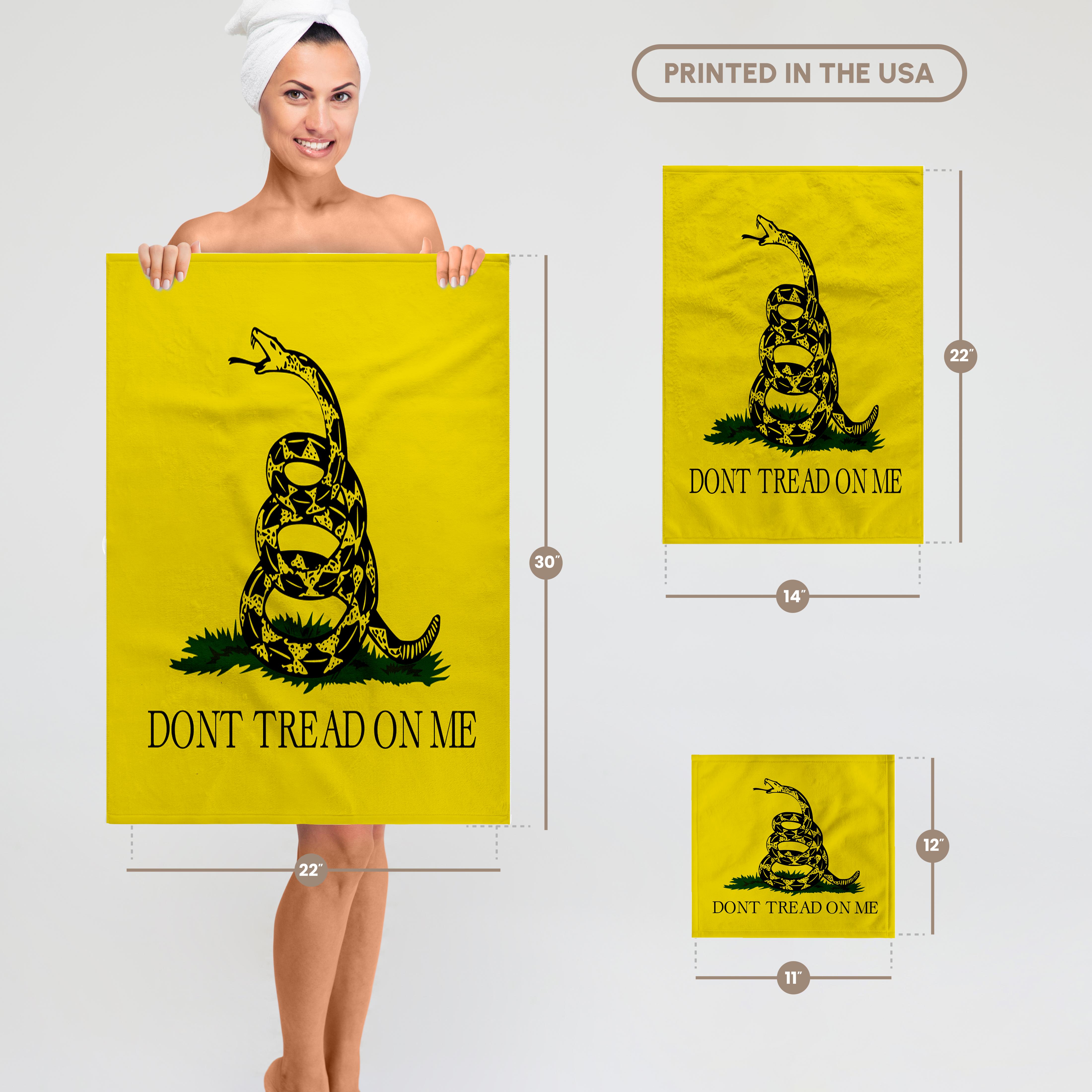 3dRose, Dont Tread on Me, Towel