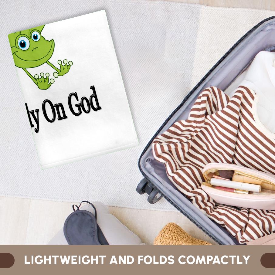 3dRose, FROG fully rely on god, Towel