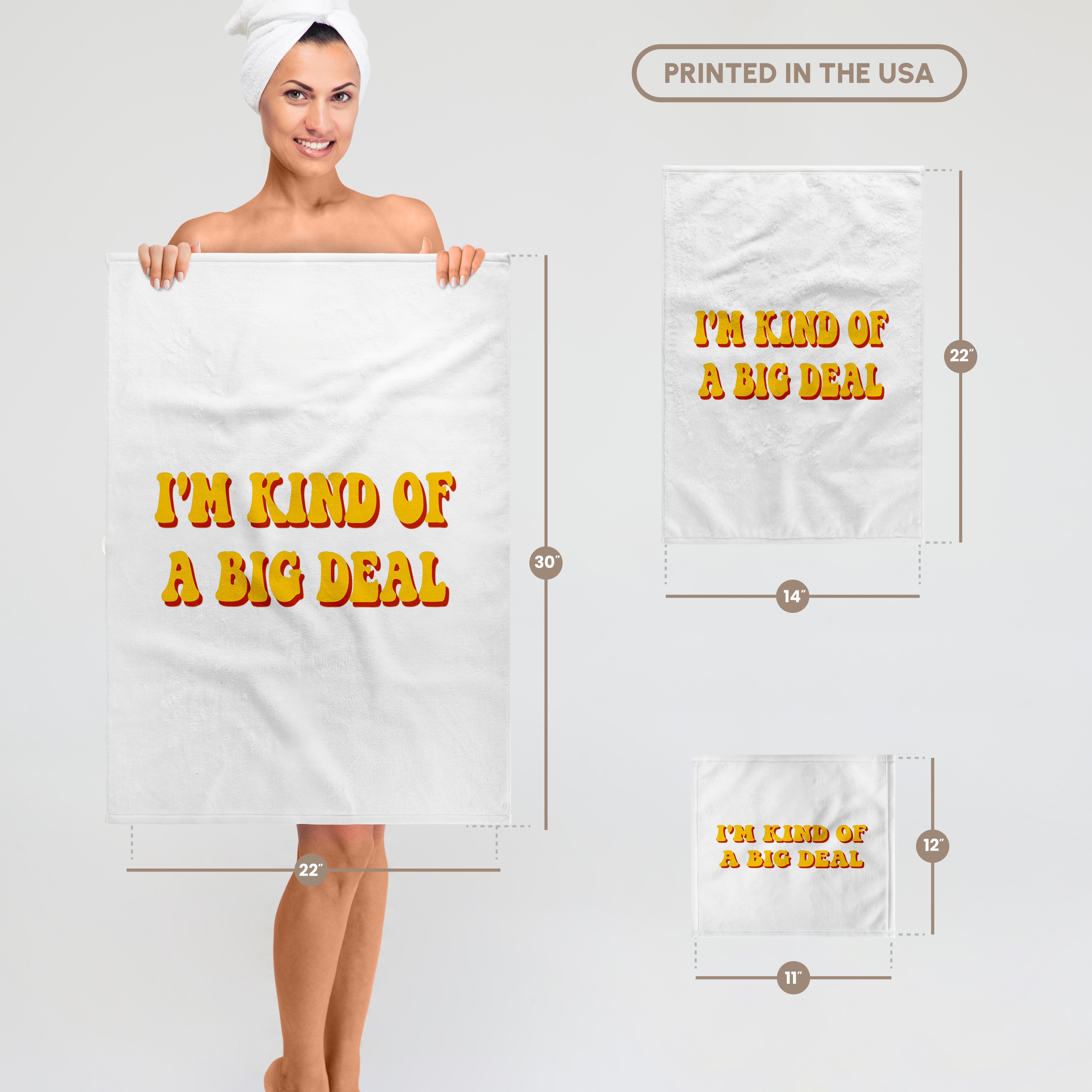 3dRose, Im Kind of a Big Deal, Towel - Bild 7 von 28