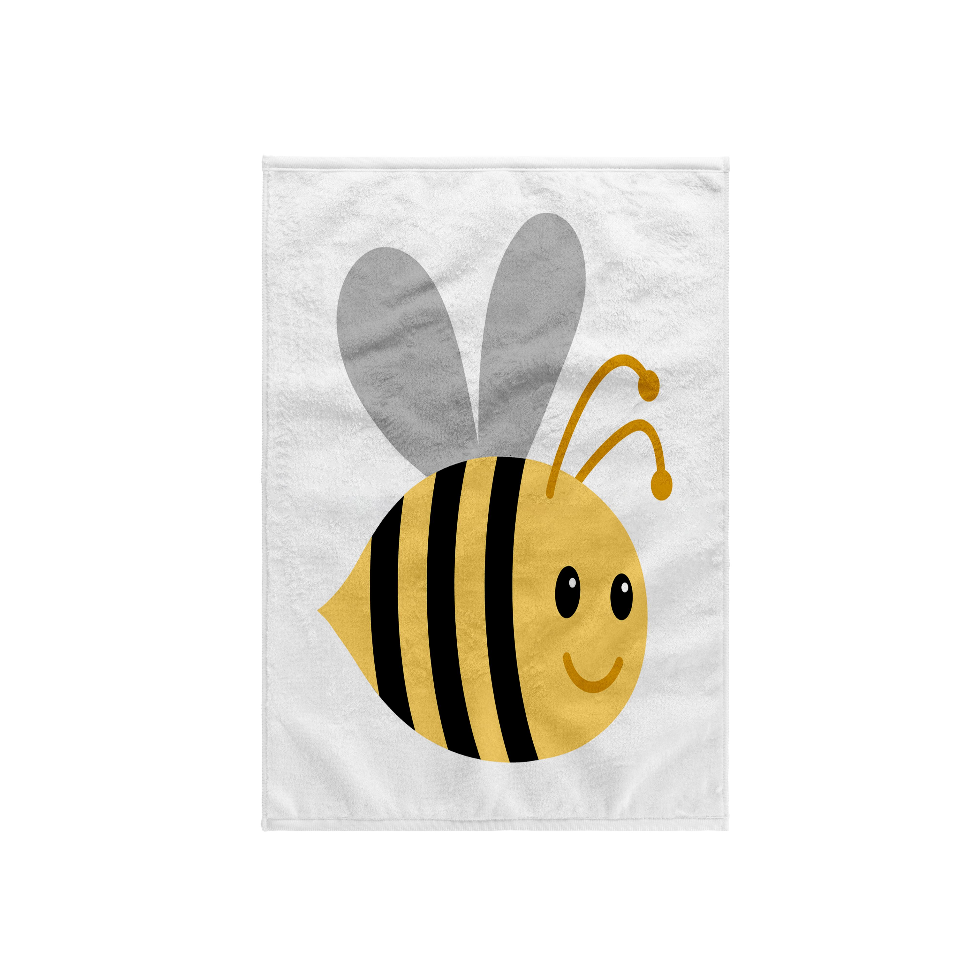 3dRose, Cute cartoon bumble bee, Towel