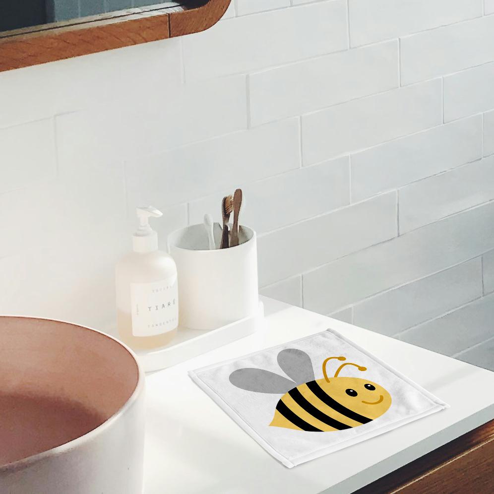 3dRose, Cute cartoon bumble bee, Towel - Picture 9 of 28