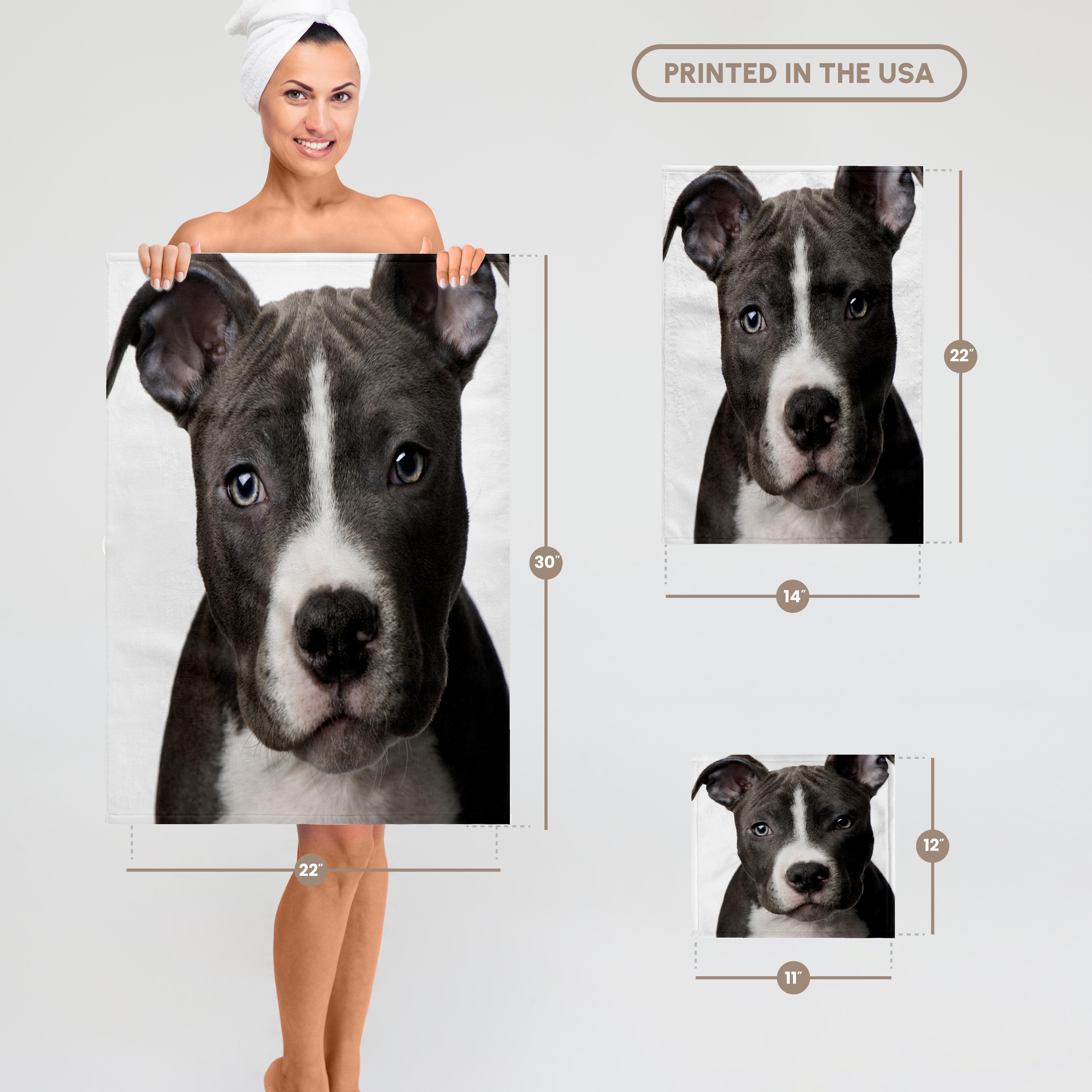 3dRose, American Pit Bull Terrier Puppy, Towel