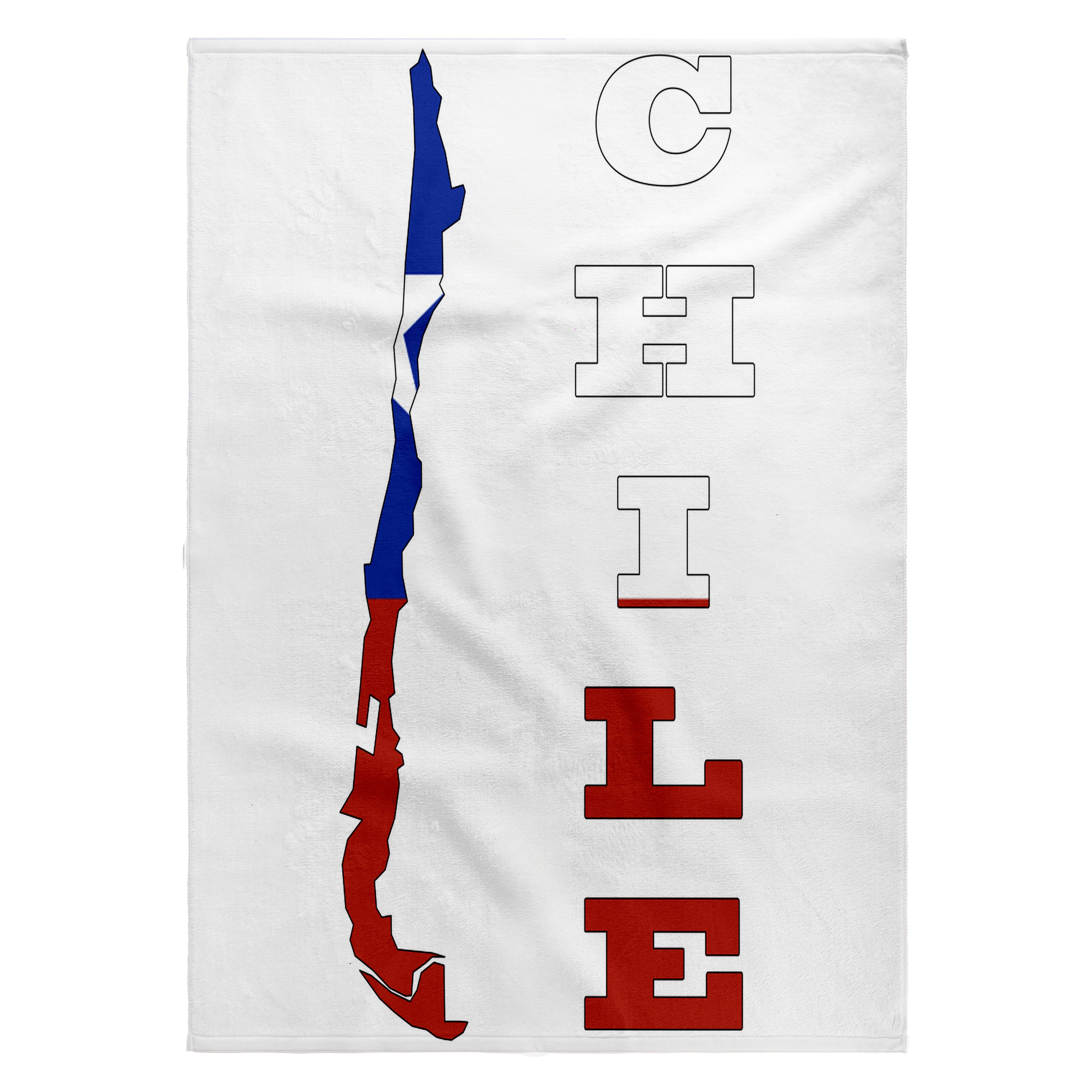 3dRose, Chilean flag in the map and letters of Chile, Towel - Picture 22 of 28