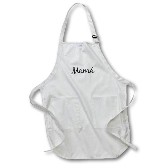 Apron - Mamá - word for Mom in Spanish - Mother in different languages - Mama Words for Mom around the world