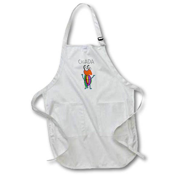 Apron - Funny Cute Colorful Cicada Insect Bug Cartoon Animals