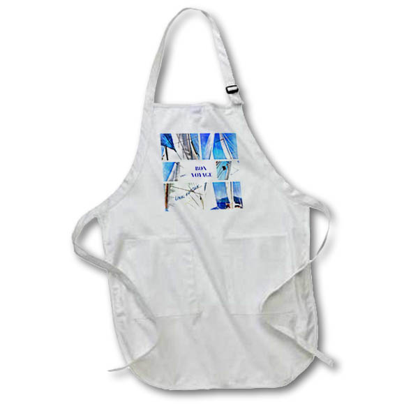 Apron - Bon Voyage Agean Gulet Artistic Collage Photo Collage - Bon Voyage