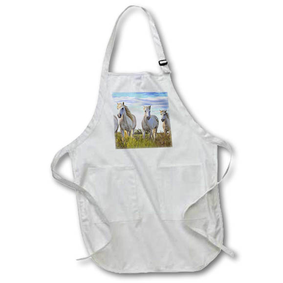 Apron - France, Provence. Camargue horses close up. Horses