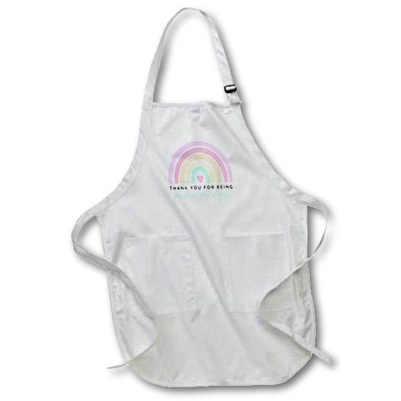 Apron - Thank you For Being Part of My Story - Thanks Appreciation Gratitude Boho Rainbow