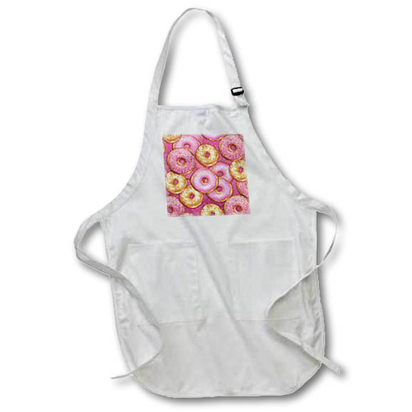 Apron - Pink Sprinkle Donuts and Image Of Gold Donuts Backgrounds