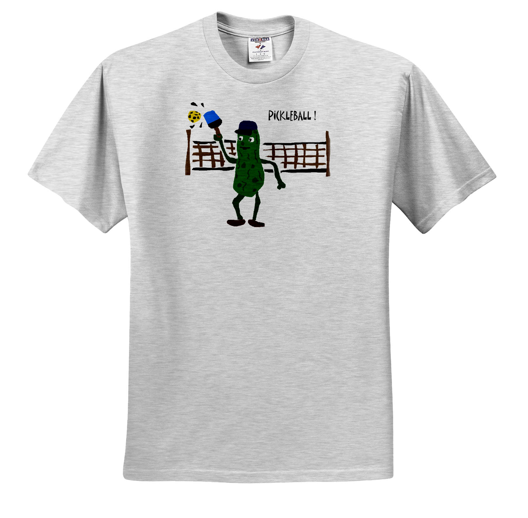 3dRose, Funny Pickleball Pickle Playing Pickleball , T-Shirt - Picture 5 of 73