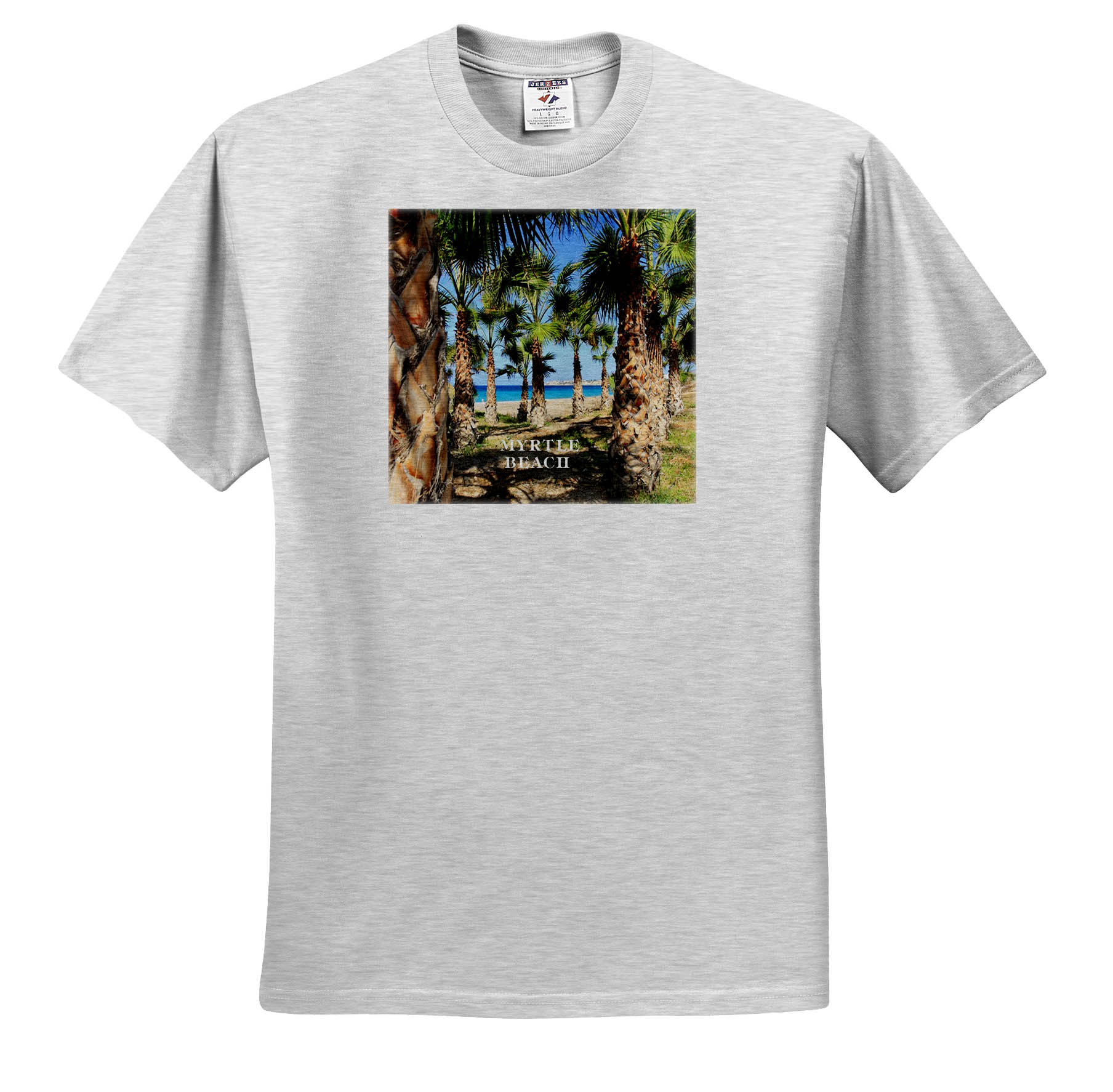 3dRose, Palms Line Myrtle Beach South Carolina, T-Shirt - Picture 5 of 73