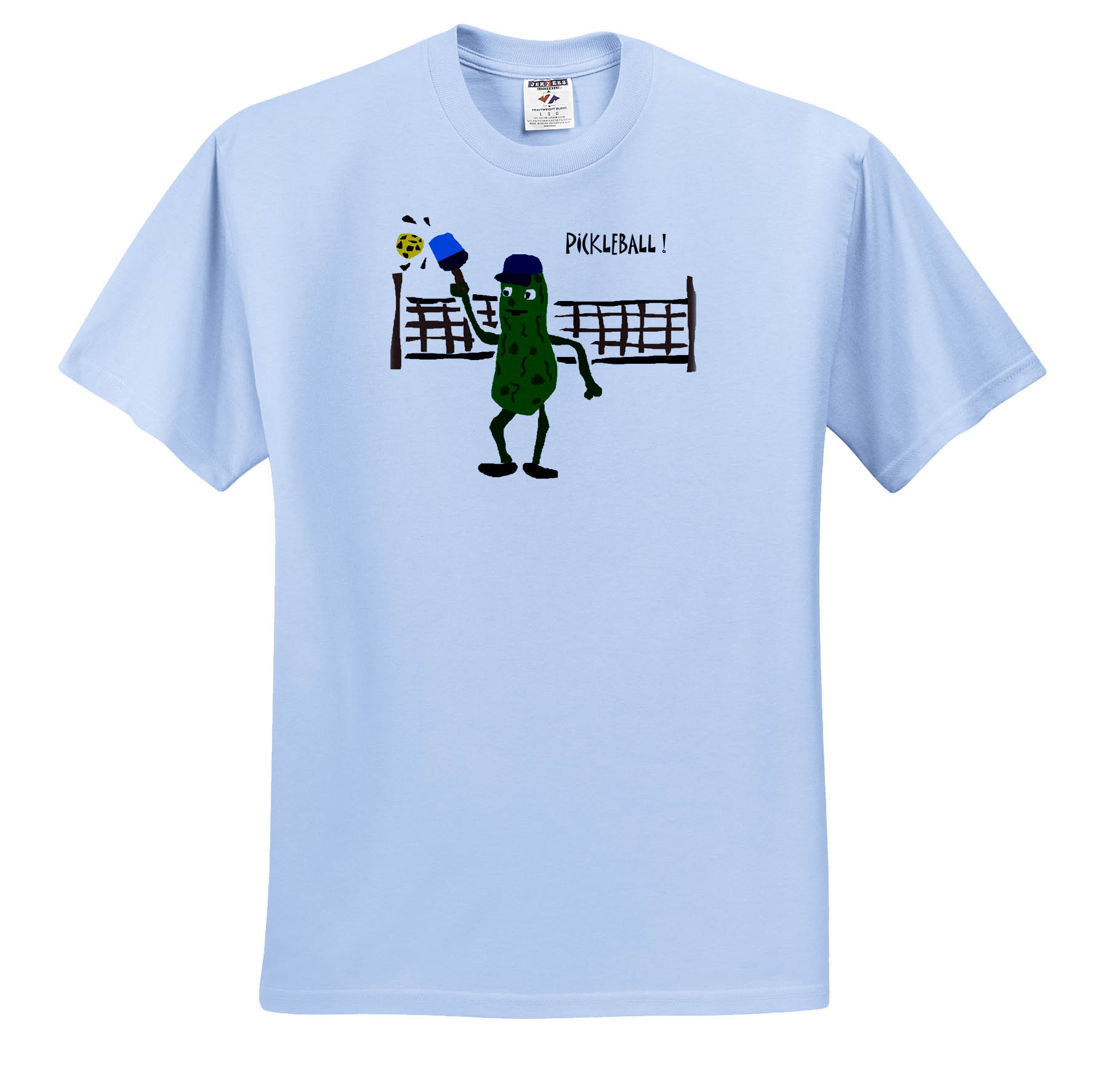 3dRose, Funny Pickleball Pickle Playing Pickleball , T-Shirt - Picture 2 of 73
