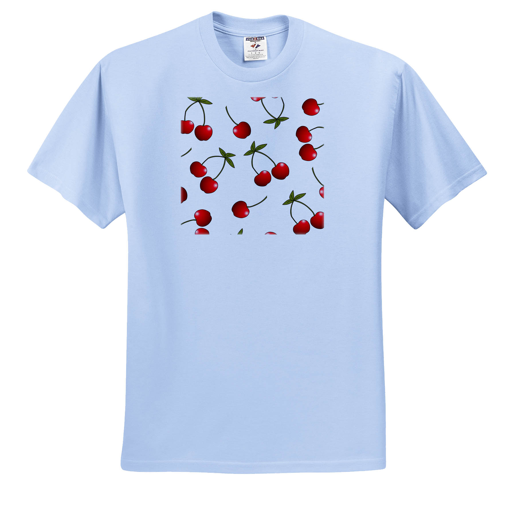3dRose, Cherry Print Juicy Red Cherries on White, T-Shirt - Imagen 2 de 73