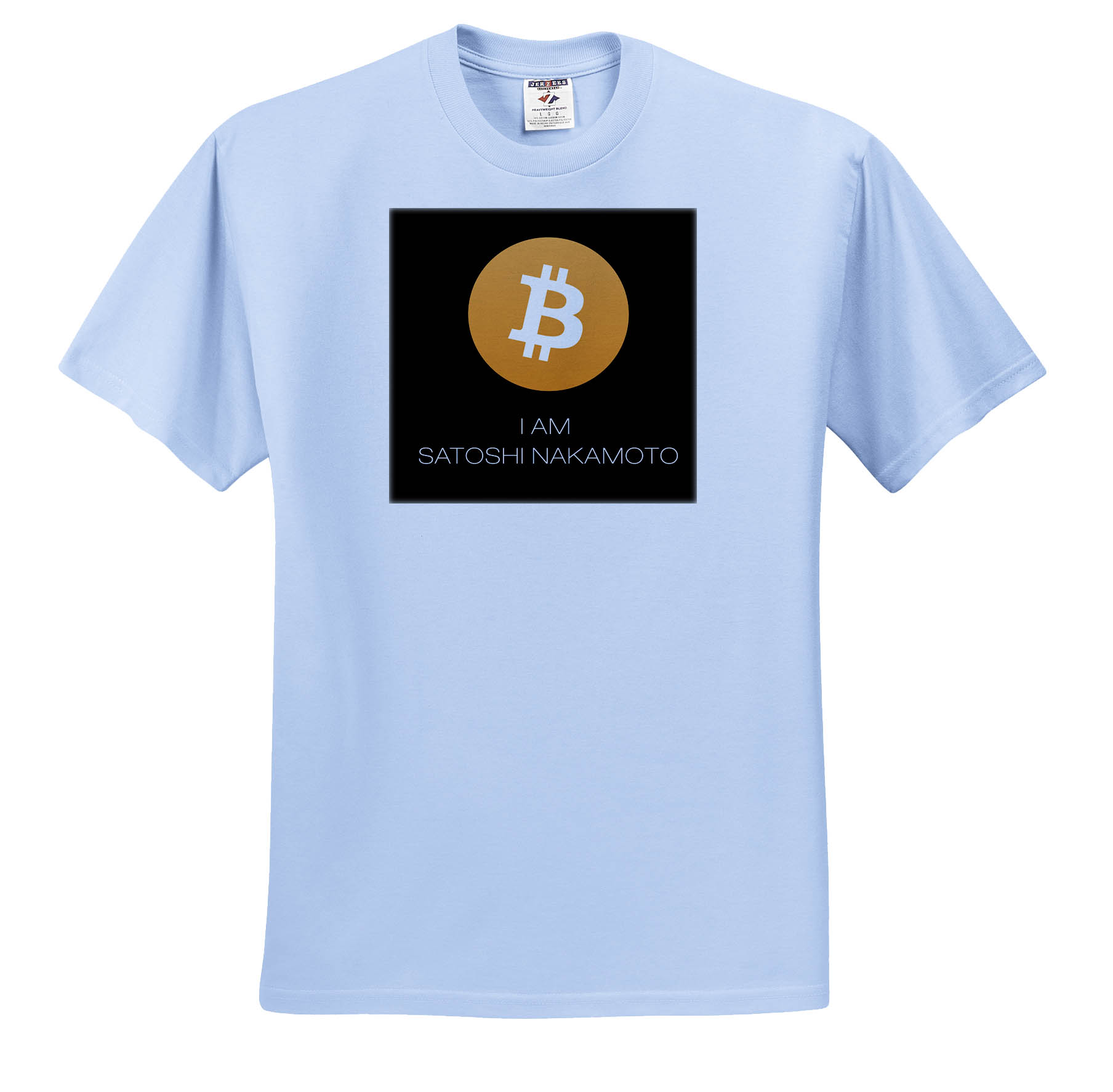 3dRose, I am Satoshi Nakamoto with Black and Orange Bitcoin, T-Shirt - Picture 2 of 73