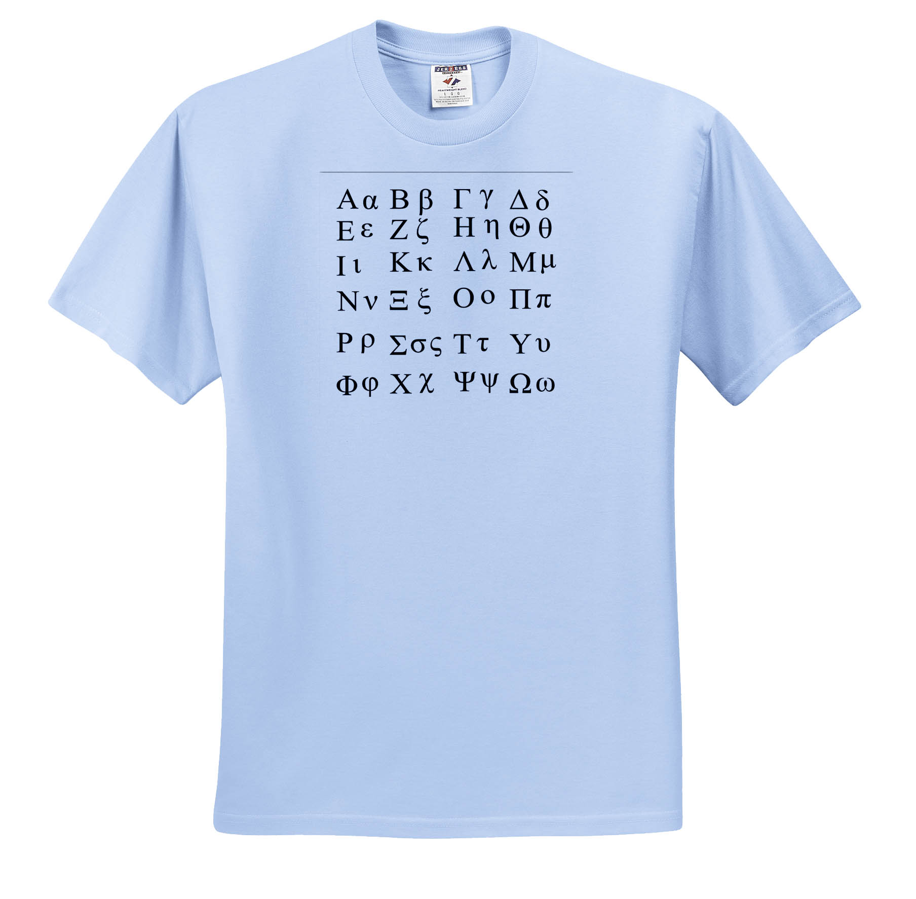 3dRose, Greek Alphabet, T-Shirt - Picture 2 of 73