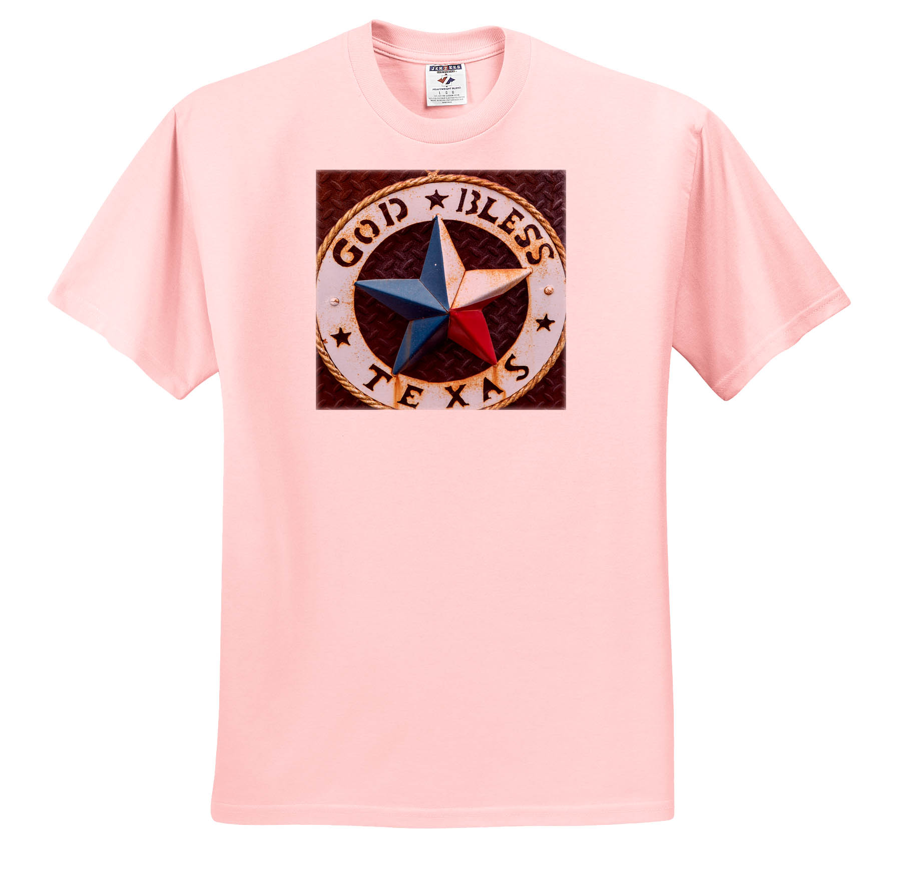 3dRose, Lone star of Texas emblem, Austin, Texas, USA, T-Shirt