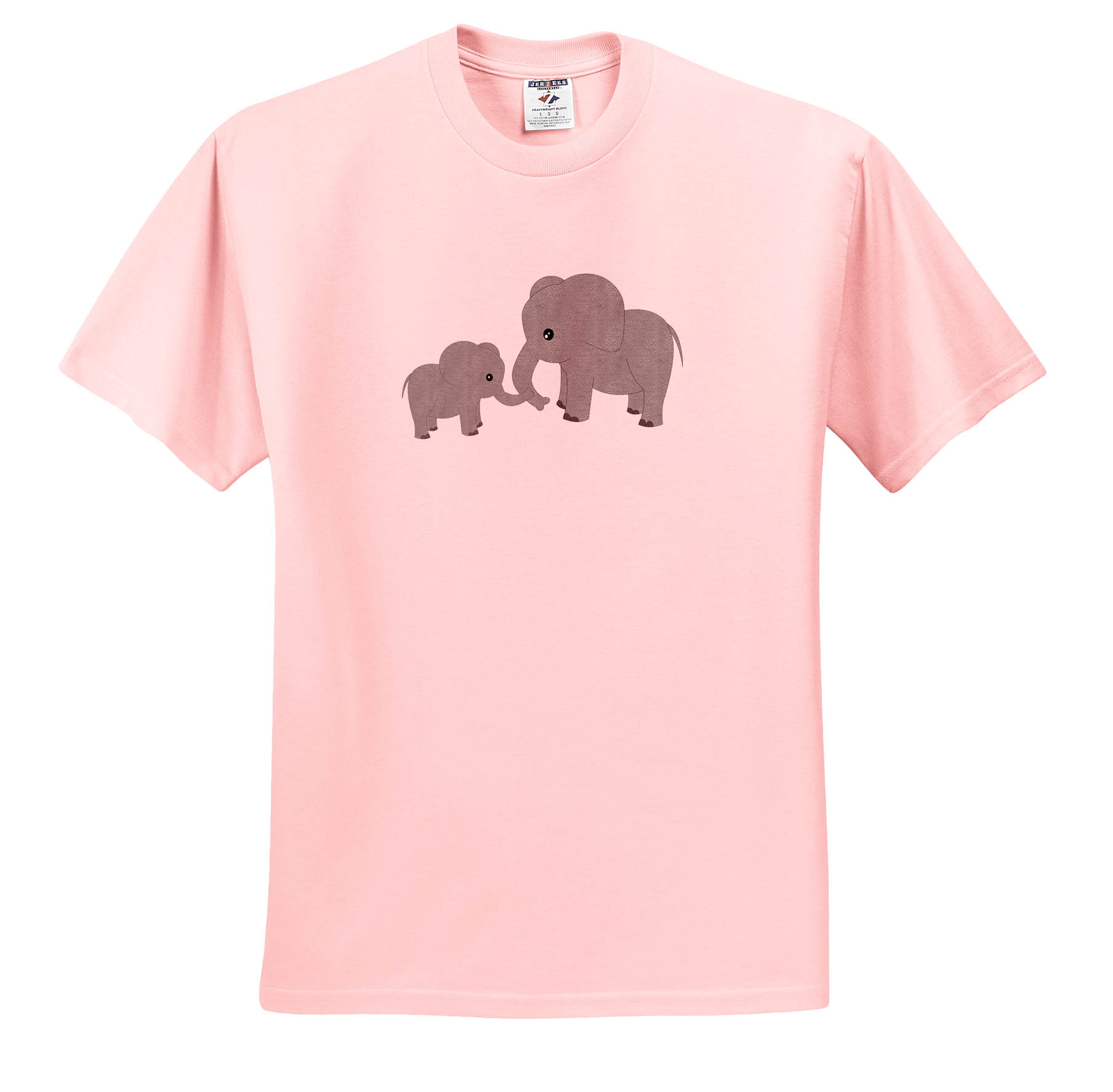 3dRose, Mom and Baby Elephant, T-Shirt