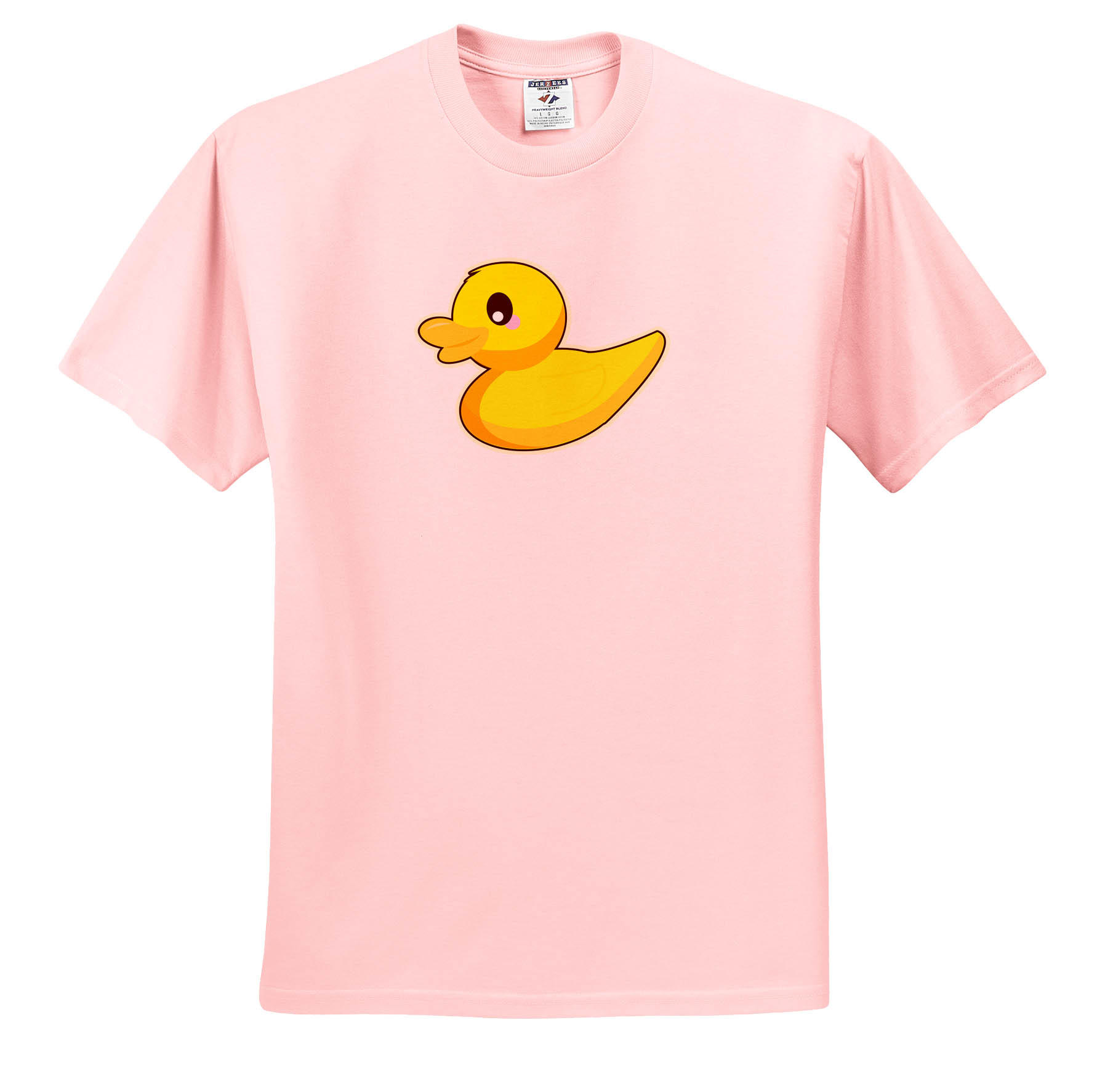 Cute Kawaii Rubber Duck Cartoon Graphic T-Shirt by 3dRose
