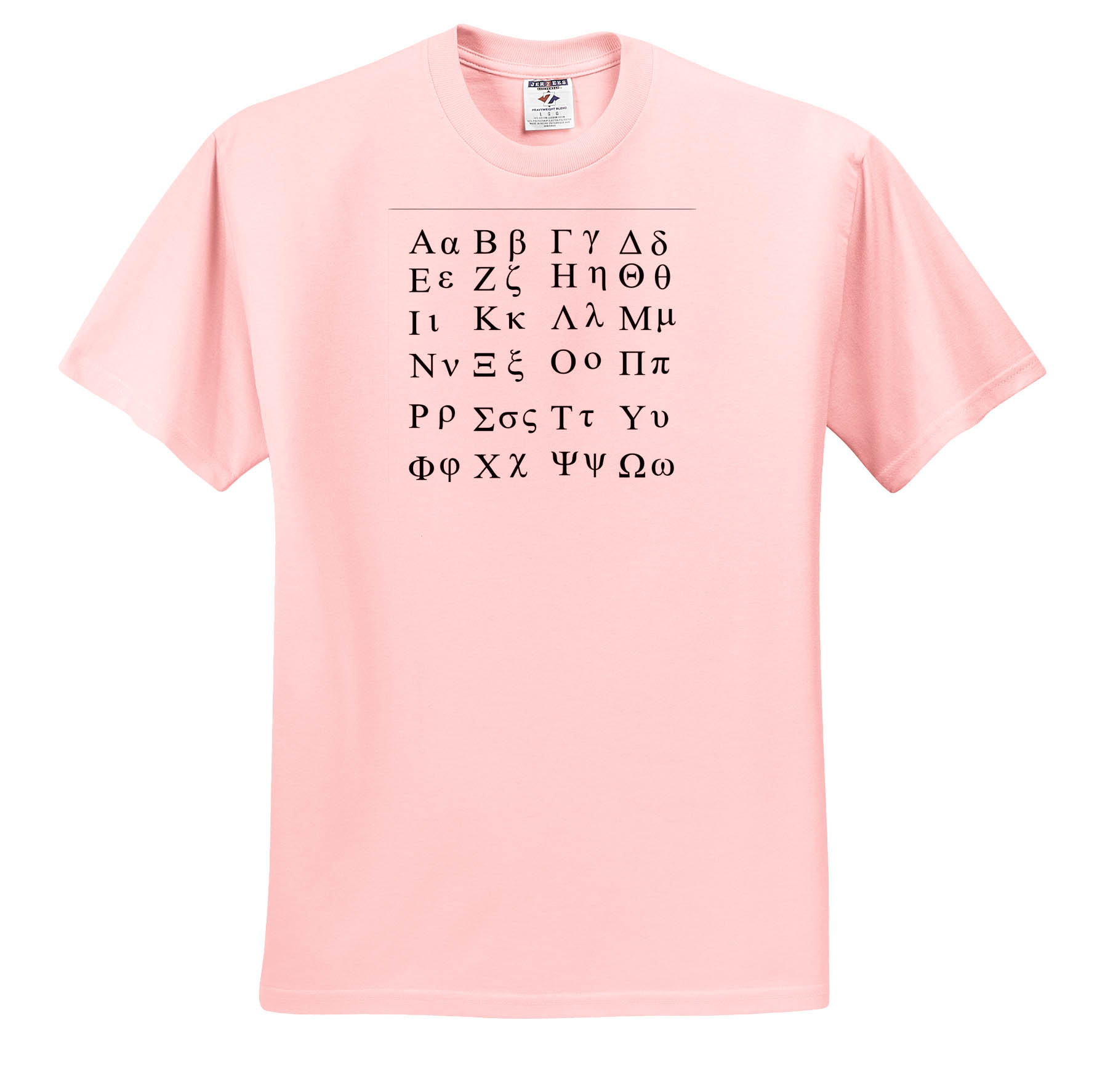 3dRose, Greek Alphabet, T-Shirt