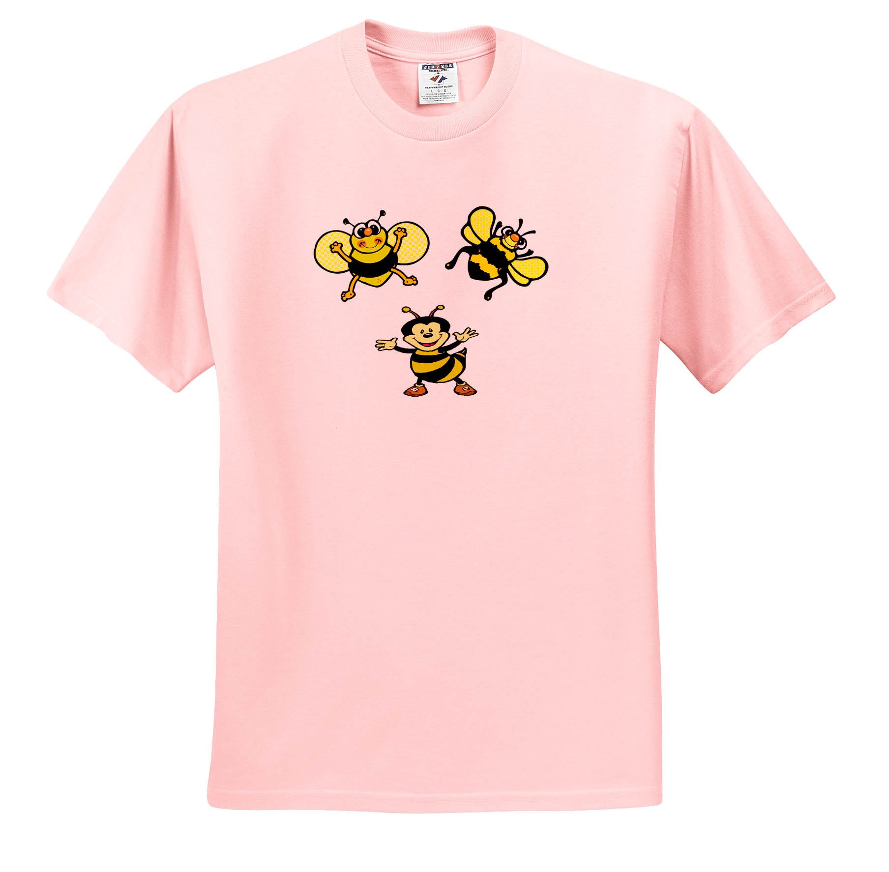 3DRose Bumble Bee Party Graphic T-Shirt for Fun Events  