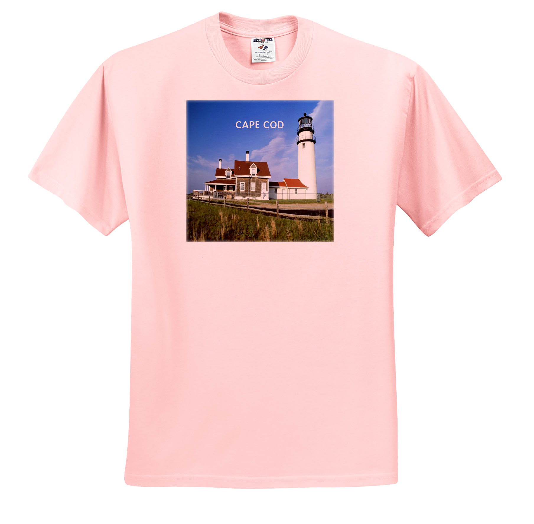 3dRose, Lighthouse on Cape Cod in Massachusetts, T-Shirt
