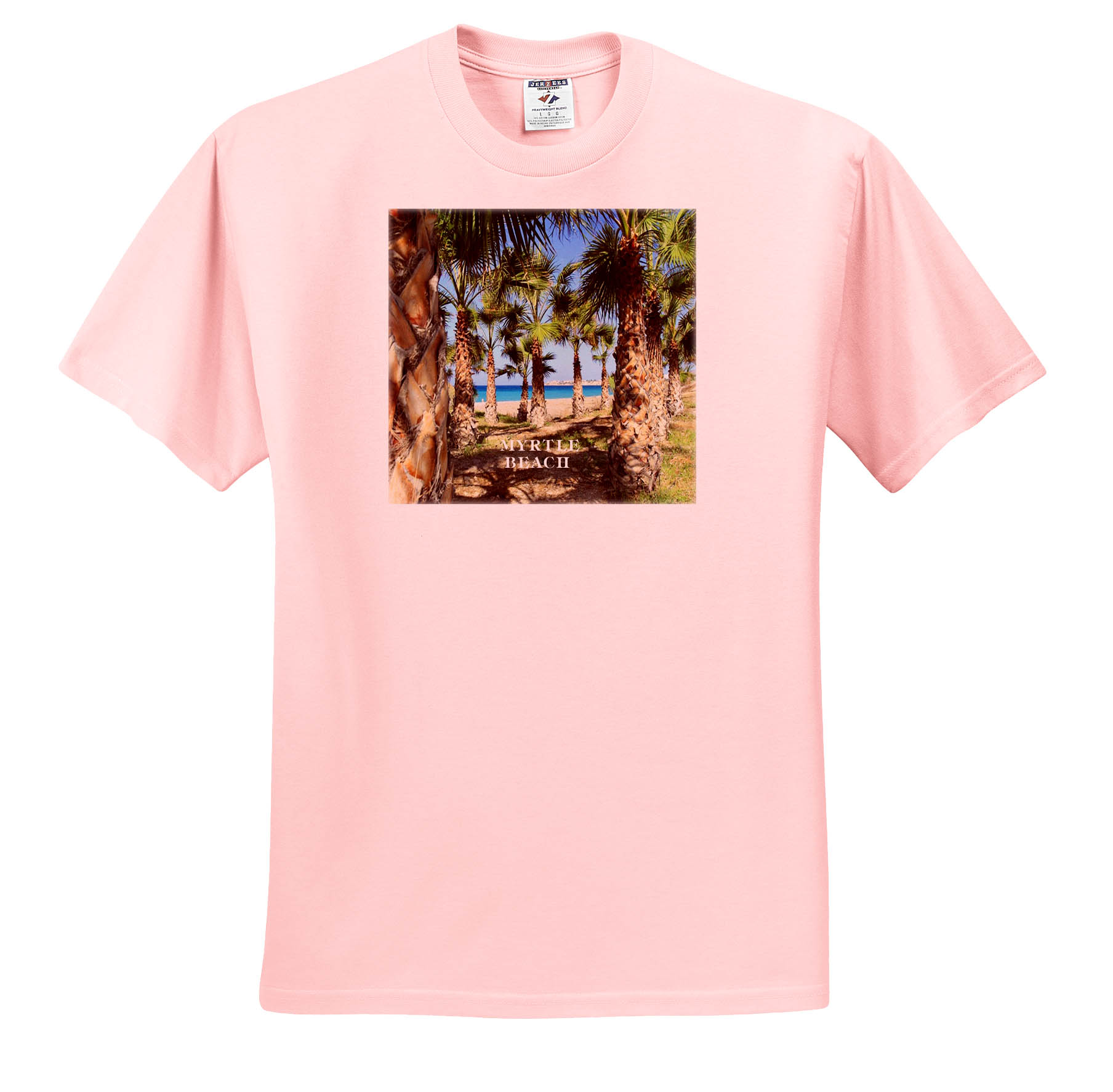 3dRose, Palms Line Myrtle Beach South Carolina, T-Shirt