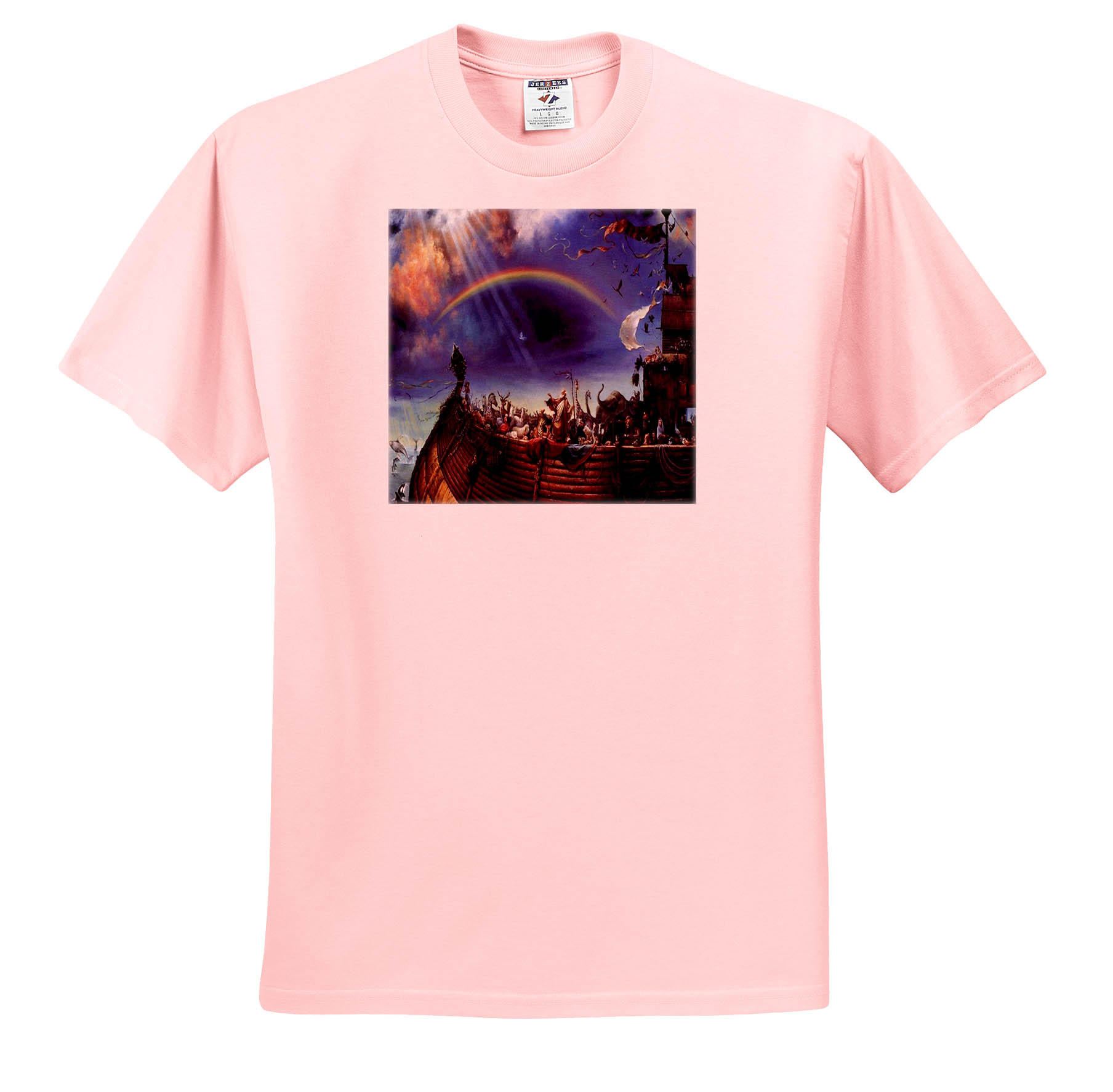 3dRose Rendering of Noahs Ark on The Sea T-Shirt Design