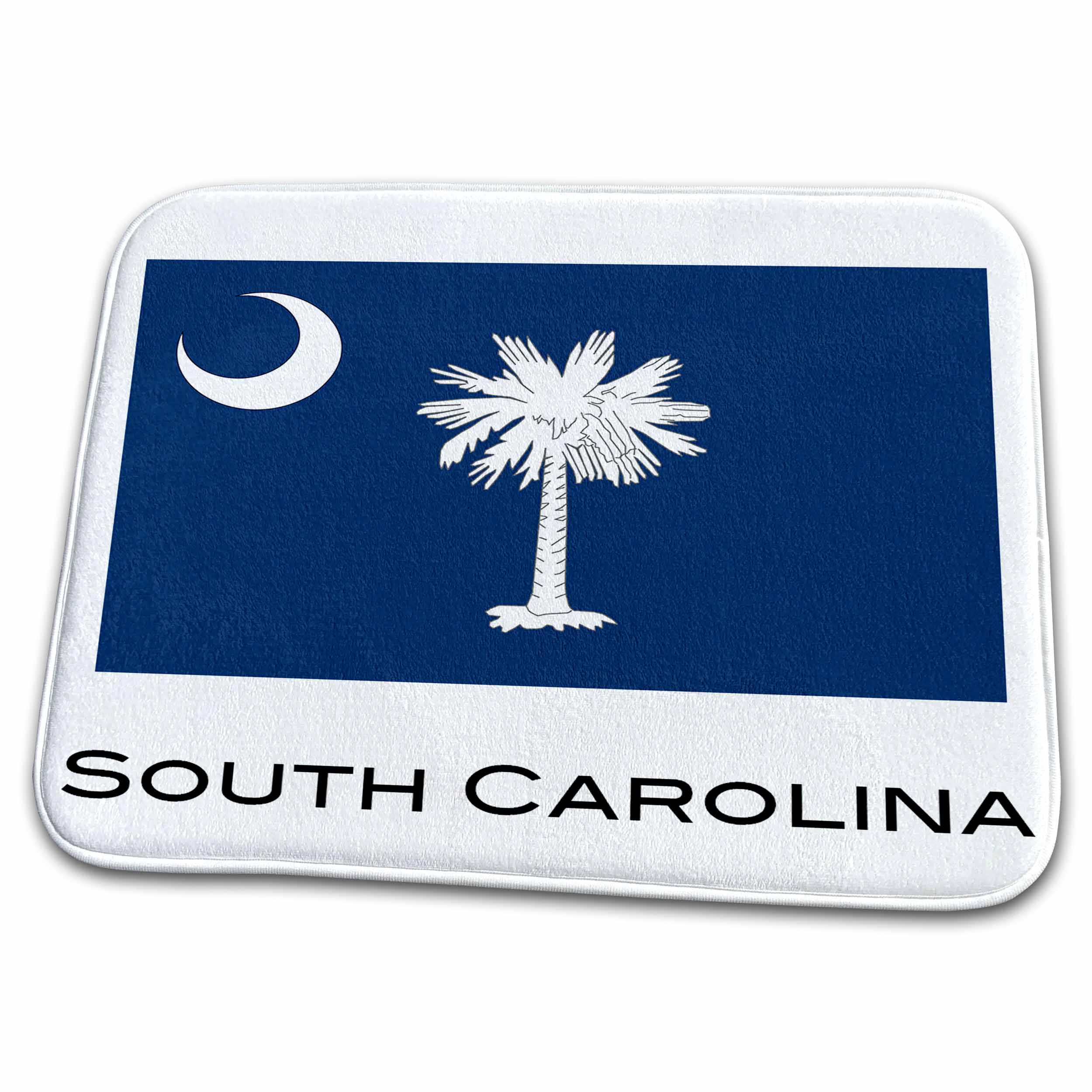 3dRose EvaDane - State Flags - South Carolina State Flag - Dish Drying Mats (ddm-107390)