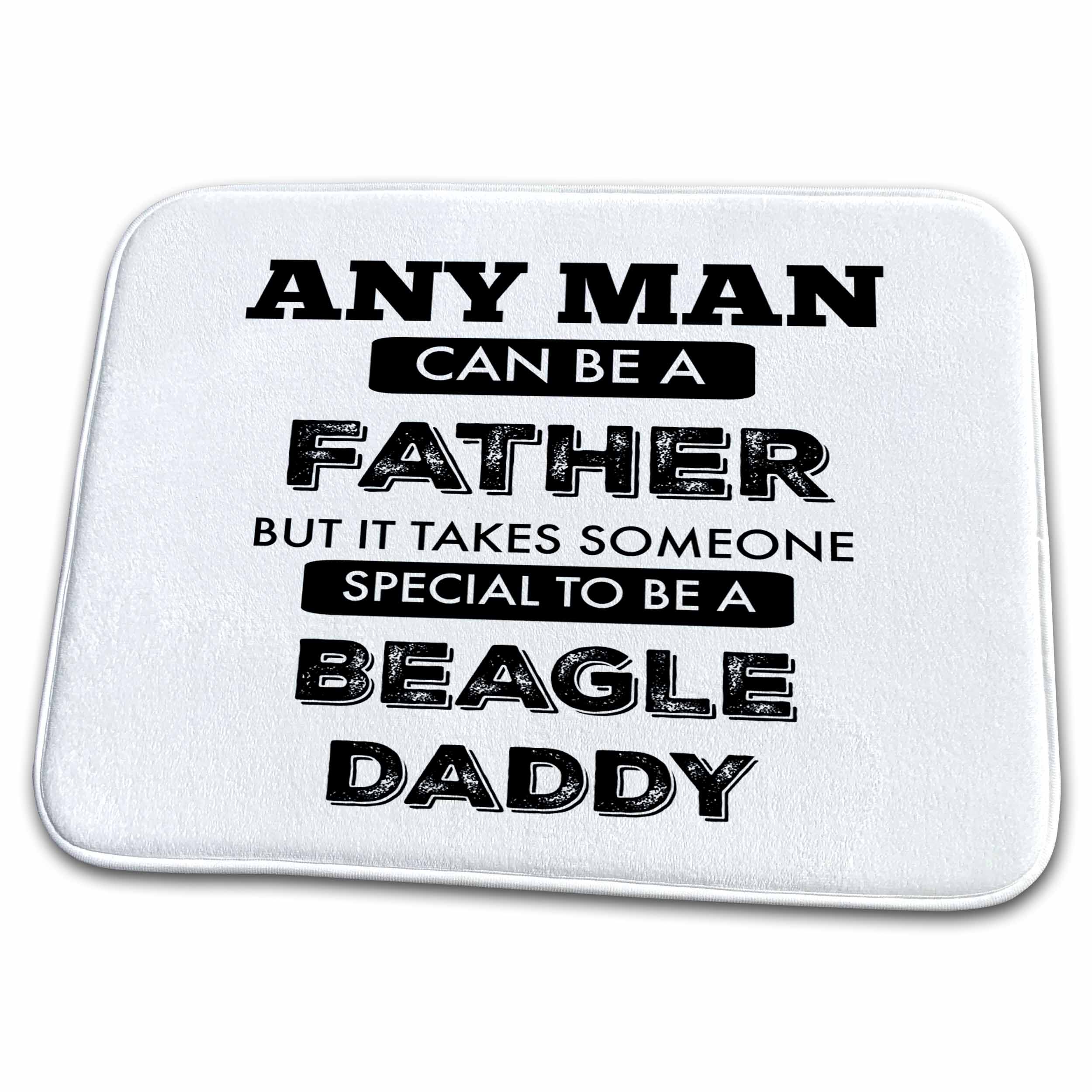 3dRose BrooklynMeme Dogs - Beagle Daddy - Dish Drying Mats (ddm-253092)