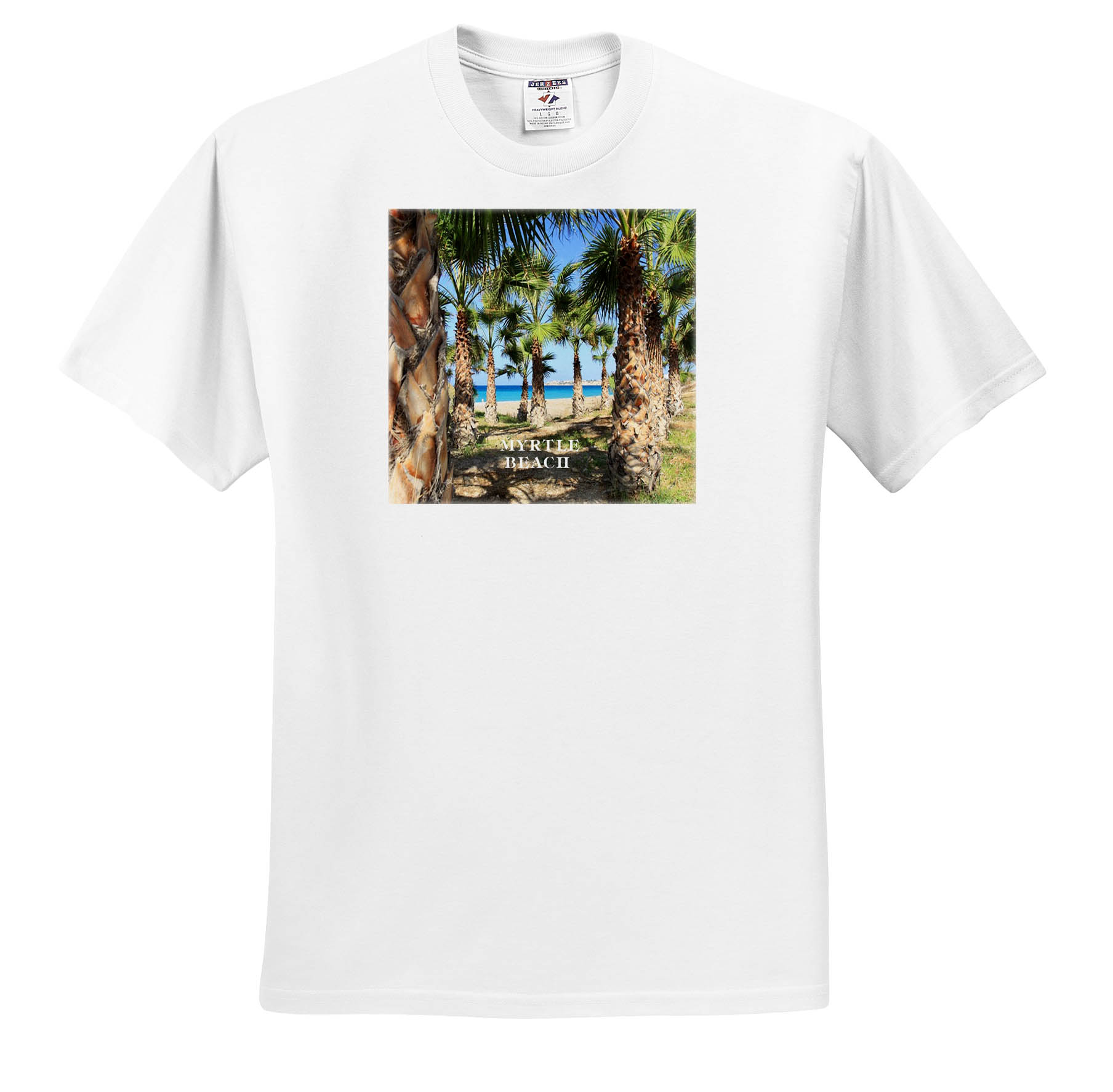 3dRose, Palms Line Myrtle Beach South Carolina, T-Shirt - Picture 3 of 73