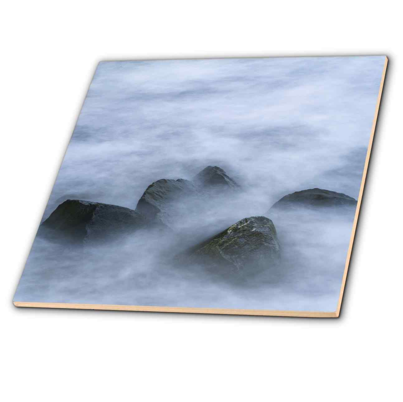 USA, New Jersey, Cape May National Seashore. Boulders on ocean shore. Tile and other Wholesale cape shore for your store trending on Faire.